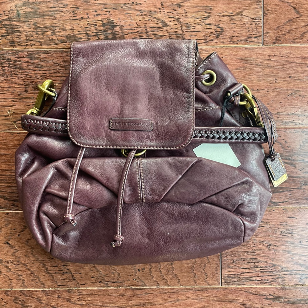 NWT Frye Jenny Leather Backpack - Brown - Picture 4 of 11